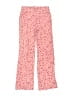 Lands' End 100% Polyester Hearts Pink Casual Pants Size 10 - 12 - photo 1