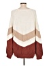 Very J Chevron-herringbone Brown Pullover Sweater Size L - photo 2