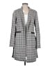 Kenneth Cole New York Plaid Gray Coat Size M - photo 1