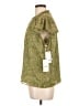 CeCe 100% Polyester Green Short Sleeve Blouse Size L - photo 5