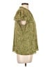 CeCe 100% Polyester Green Short Sleeve Blouse Size L - photo 4