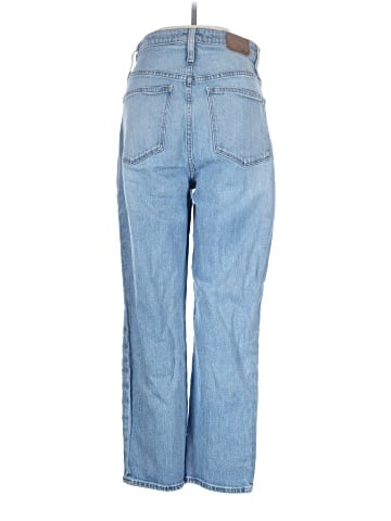 Madewell Curvy Classic Straight Jeans in Meadowland Wash (view 2)