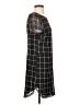 Nina Leonard 100% Polyester Plaid Black Casual Dress Size S - photo 4