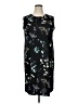 N Touch 100% Polyester Graphic Black Cocktail Dress Size XL Petite - photo 1