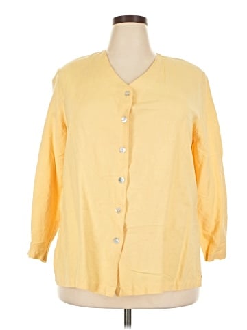 Rafaella 3/4 Sleeve Button-Down Shirt (view 1)