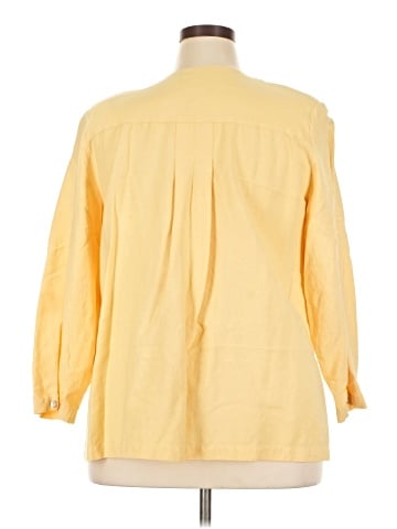 Rafaella 3/4 Sleeve Button-Down Shirt (view 2)