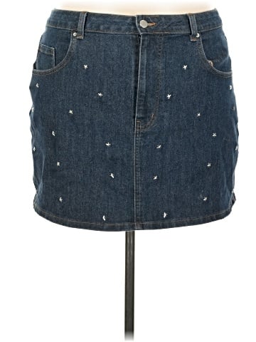 No Boundaries Denim Skirt (view 1)