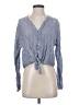 Rails Blue Long Sleeve Blouse Size S - photo 1