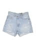 Zara Blue Denim Shorts Size 0 - photo 1