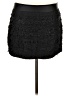 Sans Souci 100% Polyester Tweed Black Casual Skirt Size L - photo 1