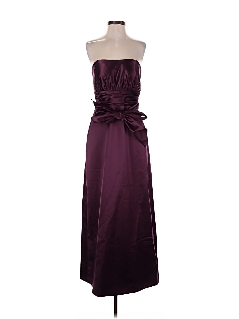 Pre-owned Bill Levkoff Cocktail Dress In Burgundy