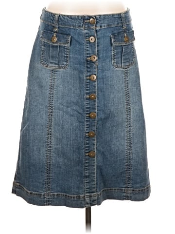 DressBarn Denim Skirt (view 1)