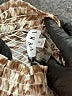 THML 100% Polyester Animal Print Brown Long Sleeve Blouse Size S - photo 7