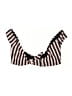 Topshop Stripes Black Swimsuit Top Size 6 - photo 1