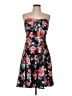 Express 100% Polyester Floral Black Cocktail Dress Size 12 - photo 1