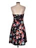 Express 100% Polyester Floral Black Cocktail Dress Size 12 - photo 2