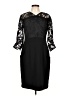 Nanette Lepore Damask Black Cocktail Dress Size 12 - photo 1
