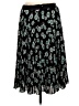 Express 100% Polyester Animal Print Black Casual Skirt Size M - photo 2