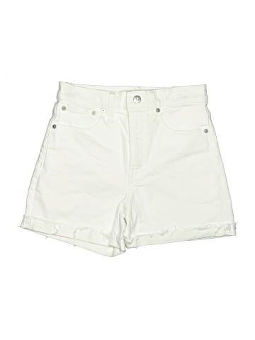 Madewell High-Rise Denim Shorts in Tile White (view 1)