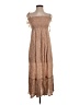 Cool Change 100% Rayon Brown Casual Dress Size S - photo 1