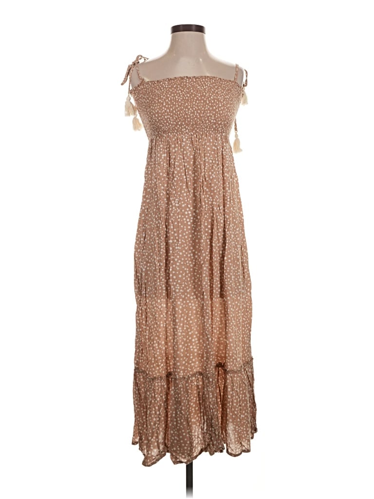 Pre-owned Cool Change Casual Dress In Brown