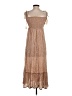 Cool Change 100% Rayon Brown Casual Dress Size S - photo 2