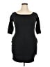 Forever 21 Plus Solid Black Casual Dress Size 2X Plus - photo 1