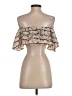 Discovery Clothing 100% Polyester Ivory Short Sleeve Blouse Size S (estimated) - photo 2