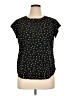 Monday Fun Stars Black Short Sleeve Top Size XL - photo 1