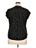 Monday Fun Stars Black Short Sleeve Top Size XL - photo 2