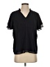 Ann Taylor Black Short Sleeve Blouse Size S - photo 1