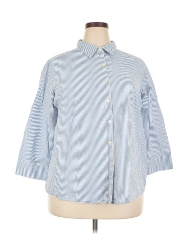 L.L.Bean 3/4 Sleeve Button-Down Shirt (view 1)