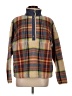 American Eagle Outfitters 100% Polyester Plaid Brown Pullover Sweater Size M - photo 1