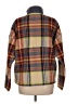 American Eagle Outfitters 100% Polyester Plaid Brown Pullover Sweater Size M - photo 2
