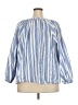 Old Navy Stripes Blue 3/4 Sleeve Blouse Size 4X - photo 2