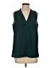 Vince Camuto 100% Polyester Solid Green Teal Sleeveless Blouse Size S - photo 1