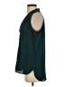 Vince Camuto 100% Polyester Solid Green Teal Sleeveless Blouse Size S - photo 5
