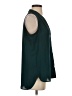 Vince Camuto 100% Polyester Solid Green Teal Sleeveless Blouse Size S - photo 4