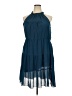 Kirundo 100% Polyester Solid Blue Casual Dress Size XXL - photo 1