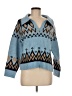 CeCe Blue Long Sleeve Top Size M - photo 1