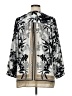 Roaman's 100% Polyester Print Silver Long Sleeve Blouse Size 14 - photo 2