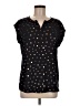 Papermoon Stars Black Short Sleeve Blouse Size M - photo 1