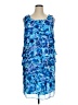 Connected Apparel 100% Polyester Blue Cocktail Dress Size 16 - photo 1