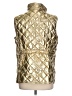 Talbots 100% Polyester Metallic Gold Vest Size L - photo 2