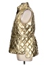 Talbots 100% Polyester Metallic Gold Vest Size L - photo 5