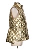 Talbots 100% Polyester Metallic Gold Vest Size L - photo 4