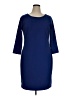 Alfani Solid Blue Casual Dress Size 14 - photo 1