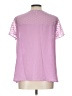 Elle 100% Polyester Pink Short Sleeve Blouse Size L - photo 2