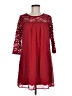 As U Wish 100% Polyester Red Casual Dress Size M - photo 1