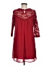 As U Wish 100% Polyester Red Casual Dress Size M - photo 2